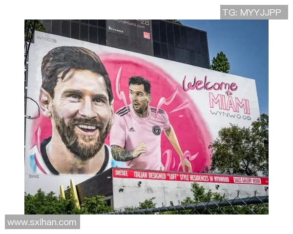 梅西足球明星壁画展现传奇风采与激情瞬间的艺术魅力